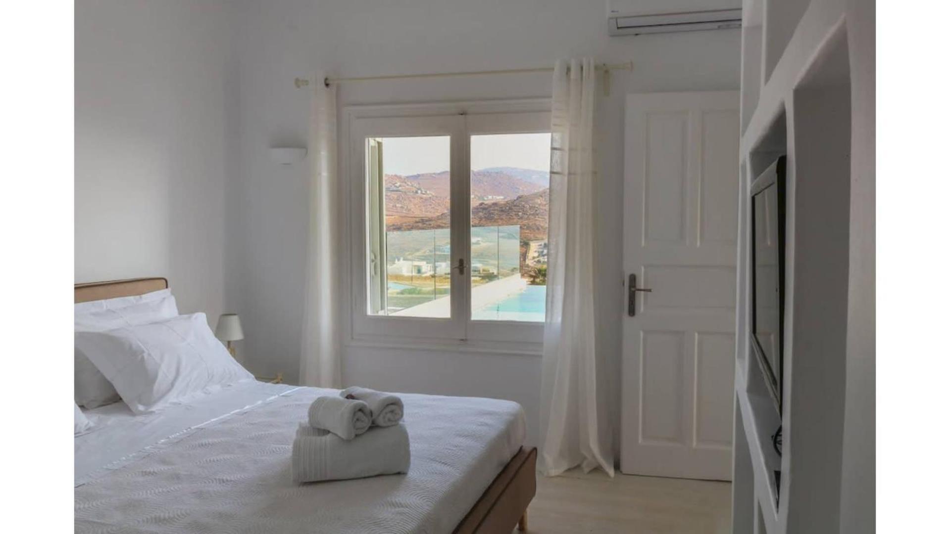 Luxury White W Private Pool In Mikonos * Kalafatis