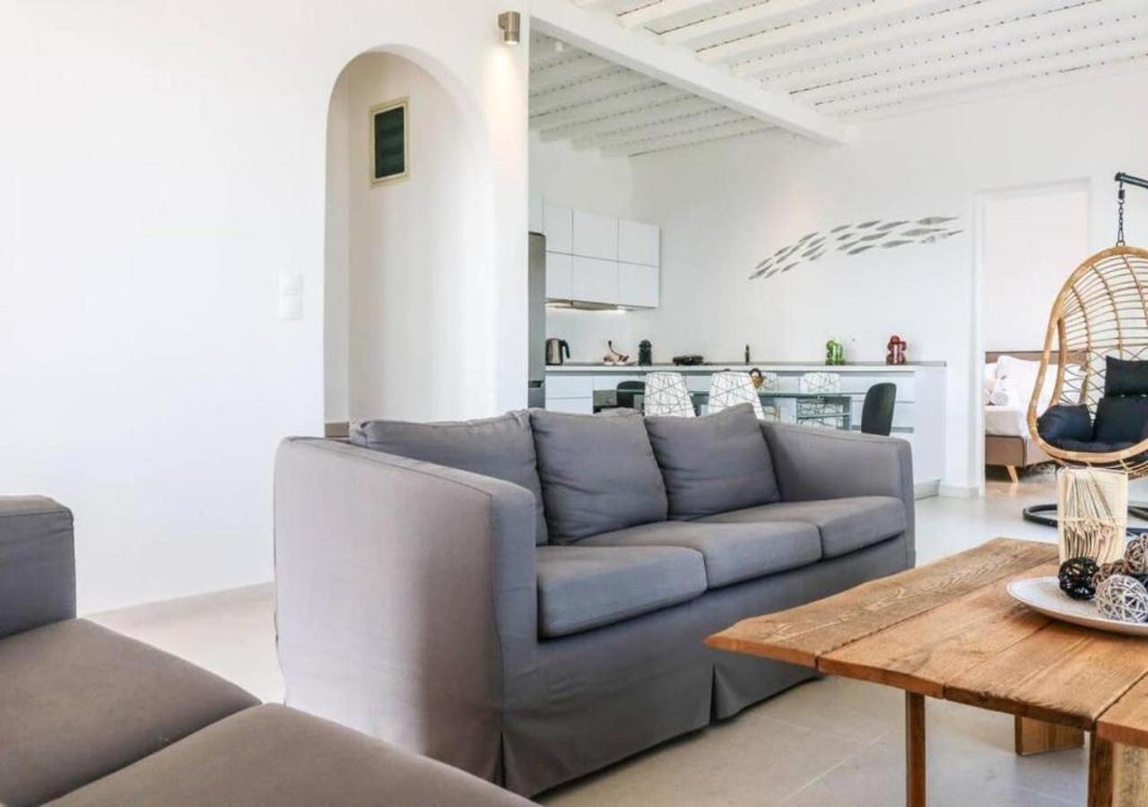 Luxury White W Private Pool In Mikonos Villa Kalafatis
